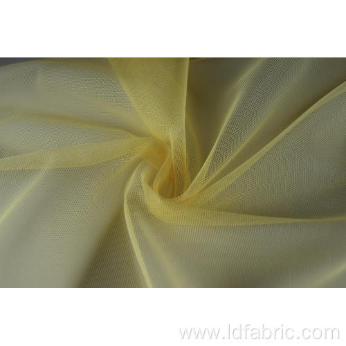 100%Polyester Dyeing Yellow Mesh Fabric